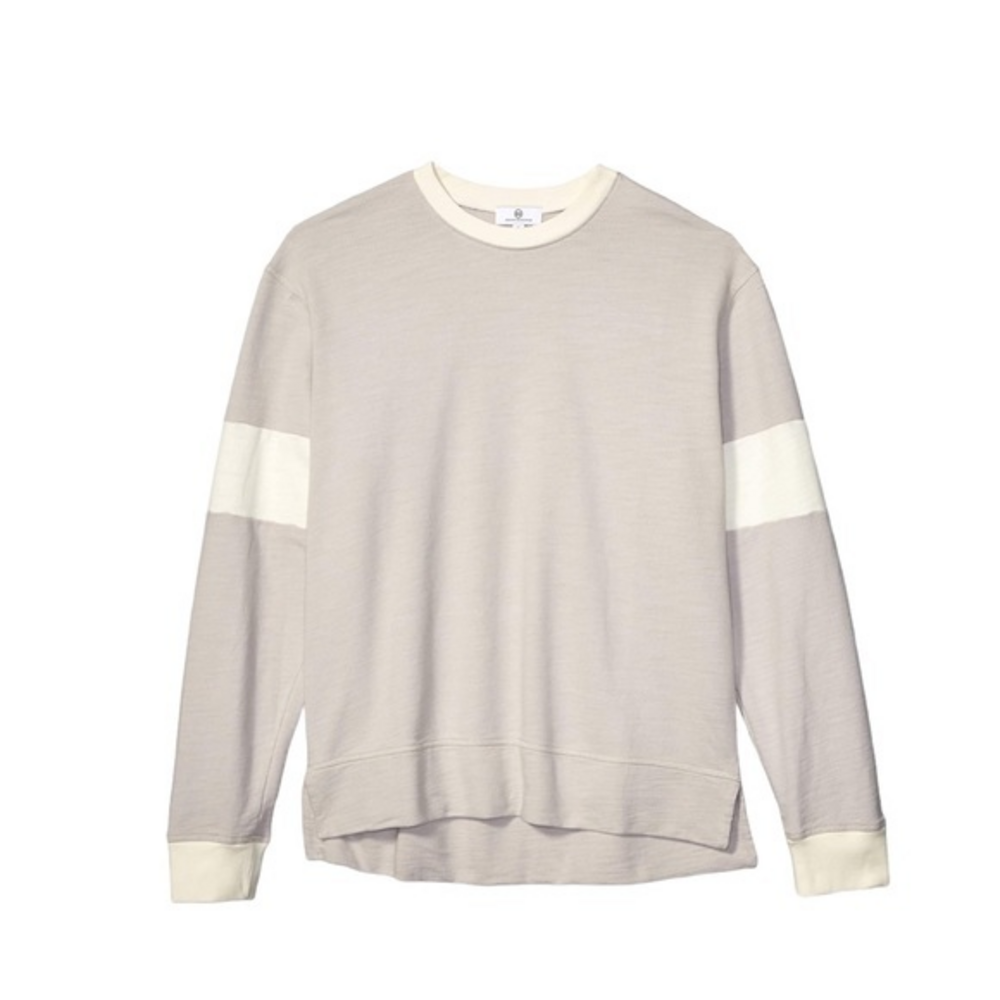 Adriano Goldschmied Hydro Color Block‎ Crew Sweatshirt Pullover
